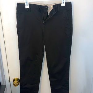 Dark brown crop dress pants